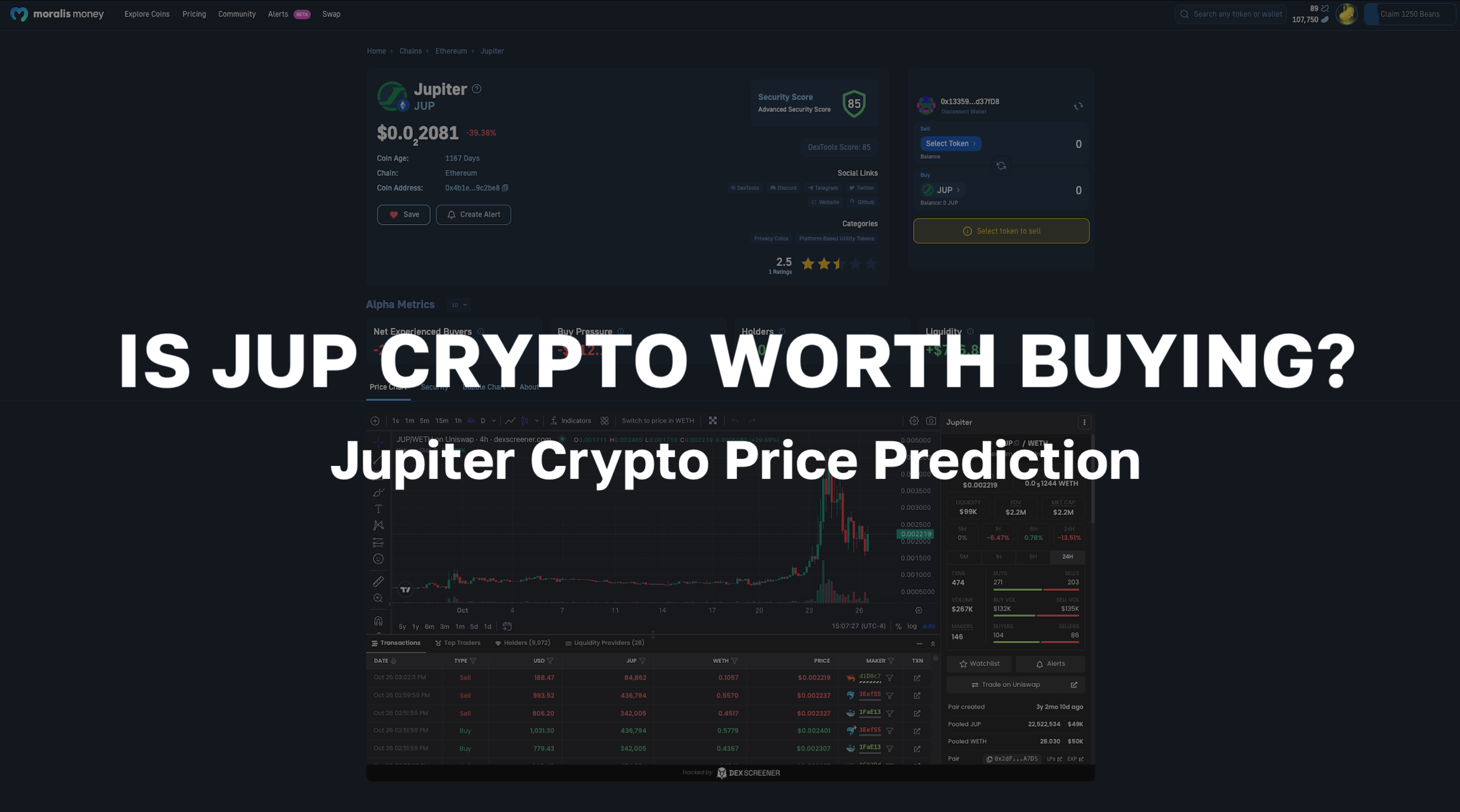 Jupiter Crypto Price Prediction - Is JUP Crypto Worth Buying?