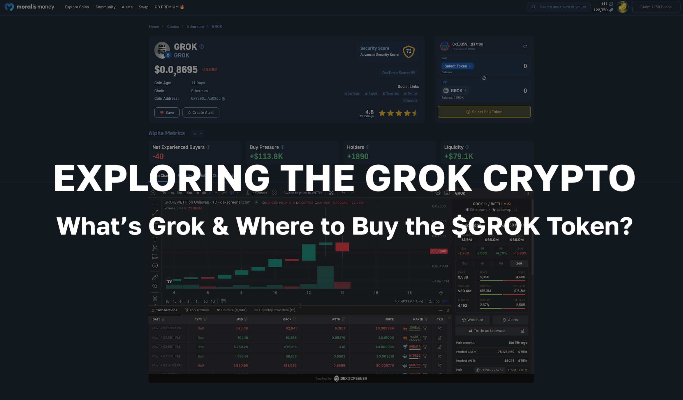 Grok Crypto - What is Grok & Where to Buy the $GROK Token?